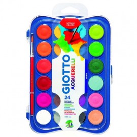 SCATOLA 24 ACQUERELLI GIOTTO PASTIGLIE 30mm