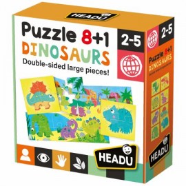Headu puzzle 8+1 dinosaurs