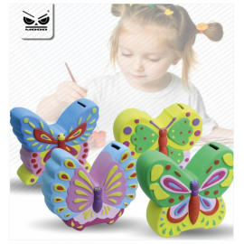 SALVADANAIO DA DIPINGERE FARFALLA